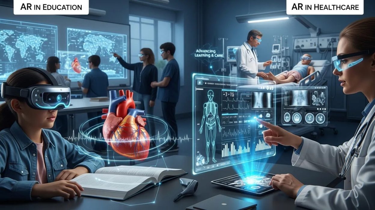 AR in Education and Healthcare: Advancing Learning & Care