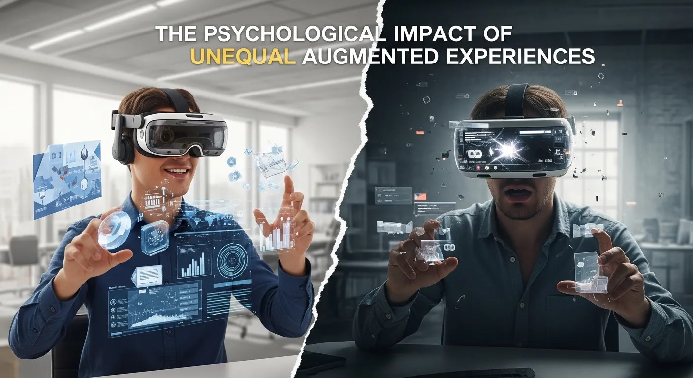 The Psychological Impact of Unequal Augmented Experiences
