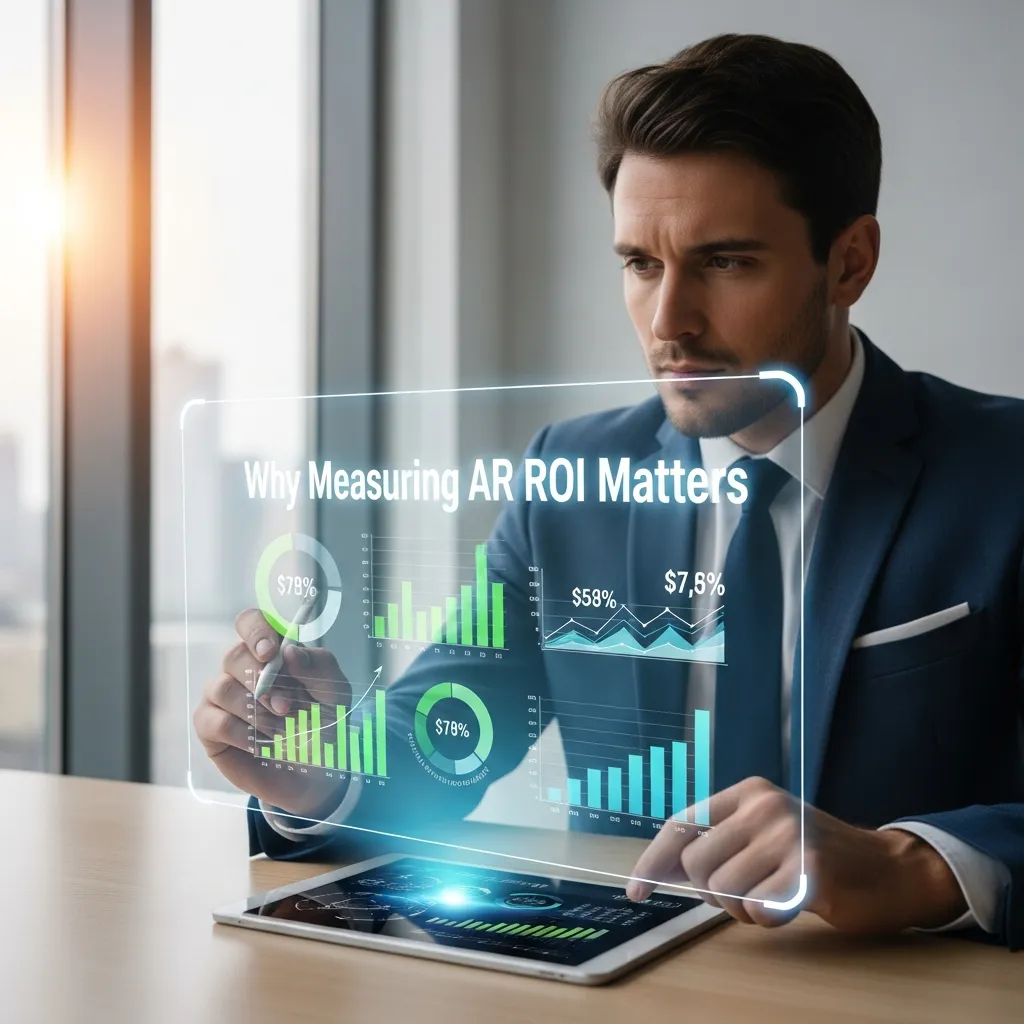 Dashboard showing ROI metrics for augmented reality marketing campaigns